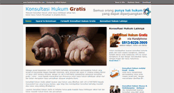 Desktop Screenshot of konsultasihukumgratis.kantorhukum-lhs.com