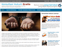 Tablet Screenshot of konsultasihukumgratis.kantorhukum-lhs.com